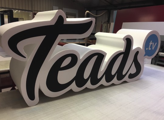 Lettres 3D Teads